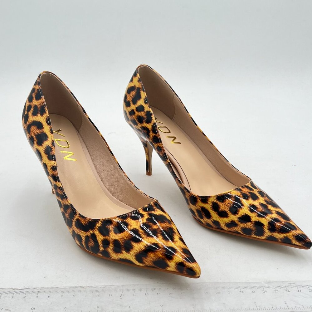 Ydn Leopard Print Pointed Toe Stilettos Heel Pump… - image 4